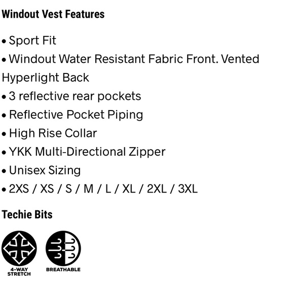 New w tags Hyper Threads Windout vest - Picture 4 of 5